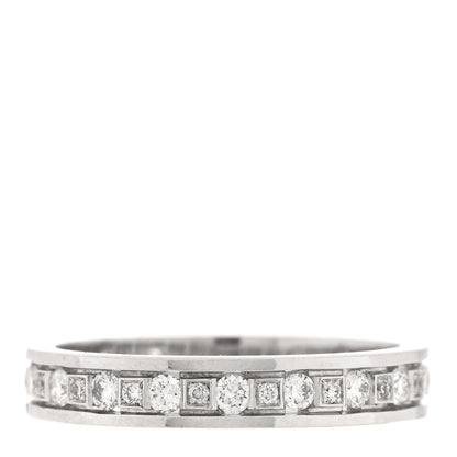 Damiani 18K White Gold Diamond Belle Epoque Band Ring 53 6.25 1 of 4