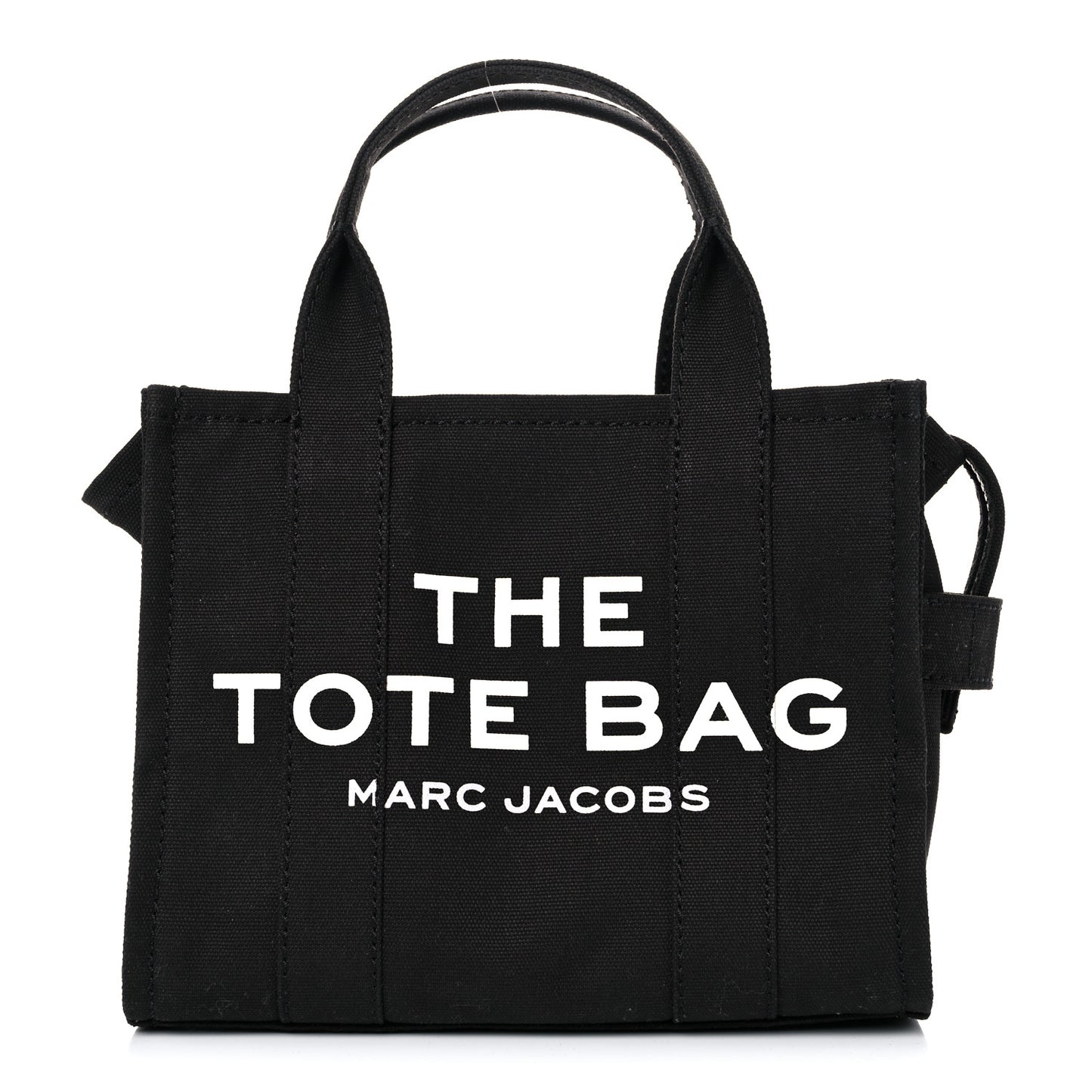 Cotton Canvas Mini The Traveler Tote Bag Black
