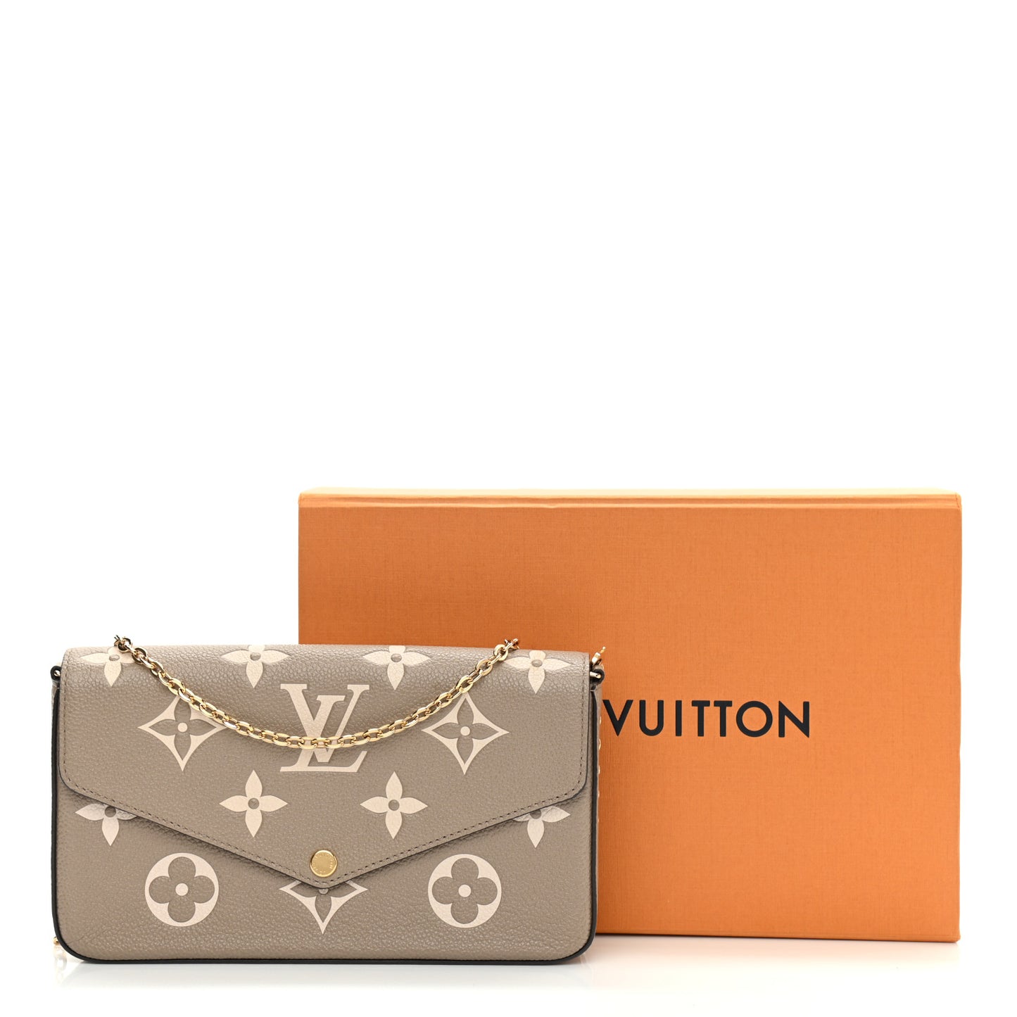 Empreinte Monogram Giant Felicie Pochette Tourterelle Creme