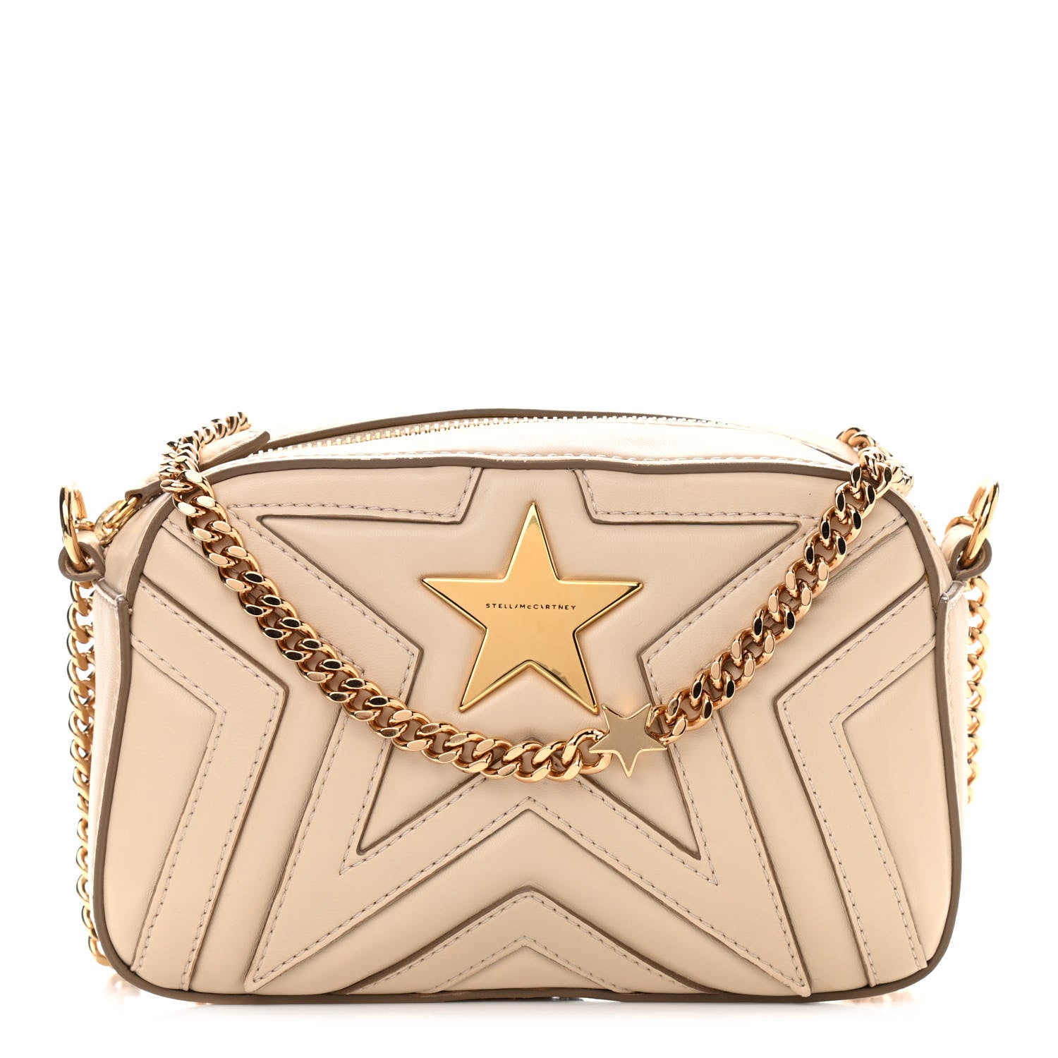 Stella McCartney Eco Alter Nappa Star Patch Shoulder Bag Cream 1 of 9