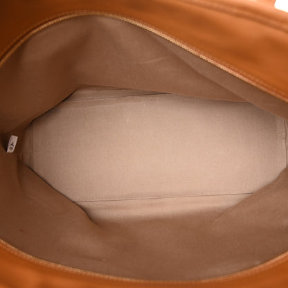 MCM Visetos Medium Anya Essential Victory Patch Shopper Tote Cognac 5 of 9
