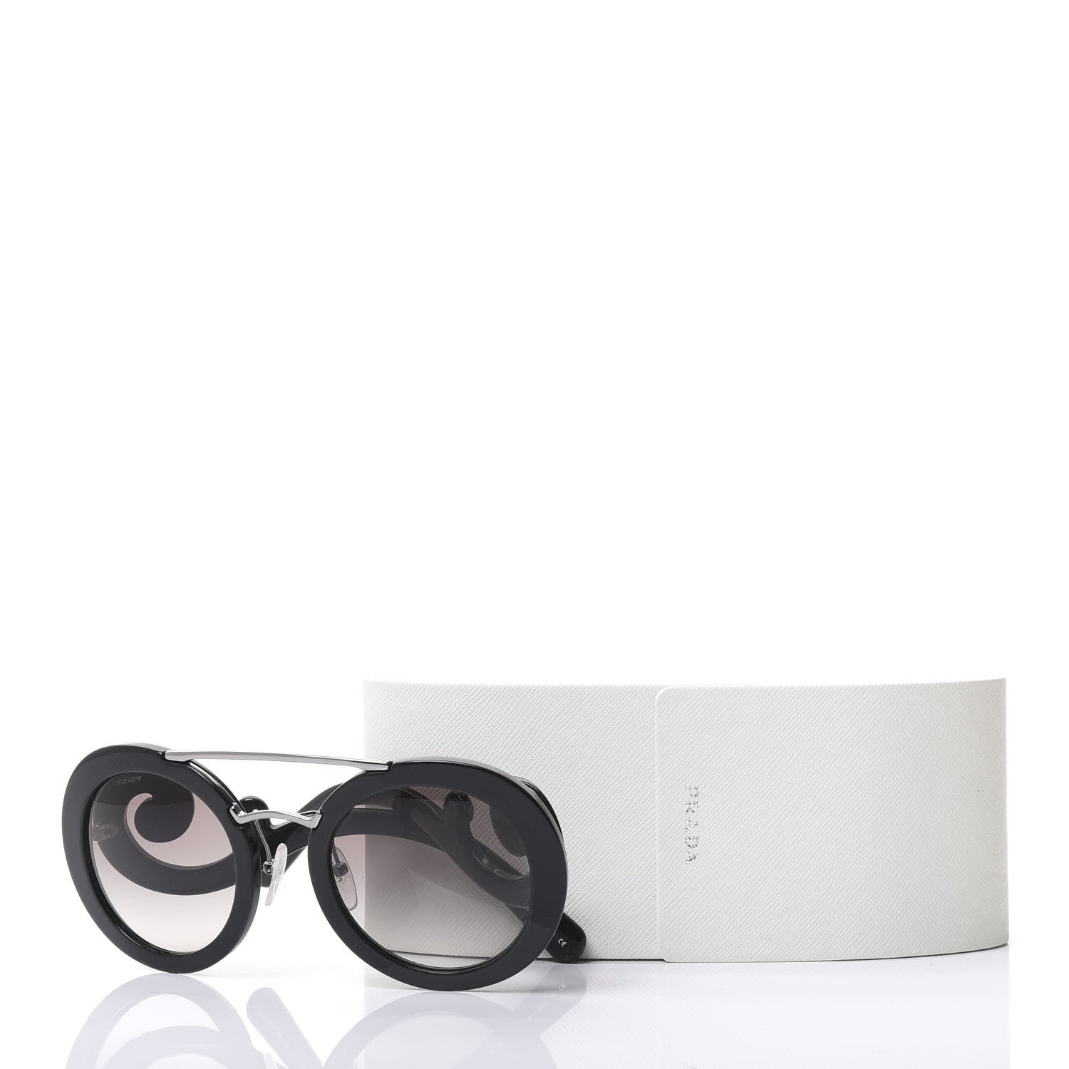 Prada Baroque Sunglasses SPR 13S Black 7 of 7