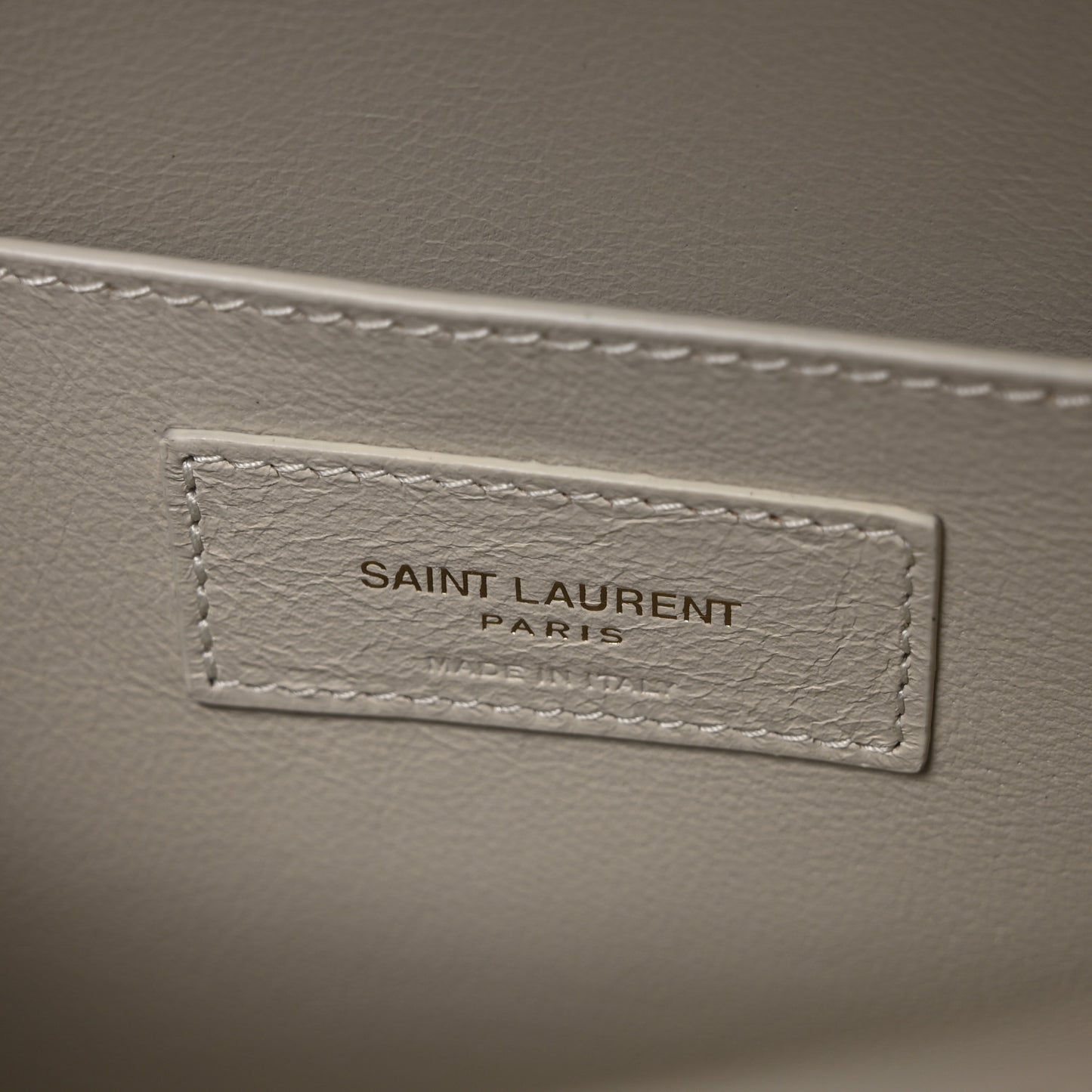 Smooth Calfskin Small Manhattan Baguette  Crema Soft