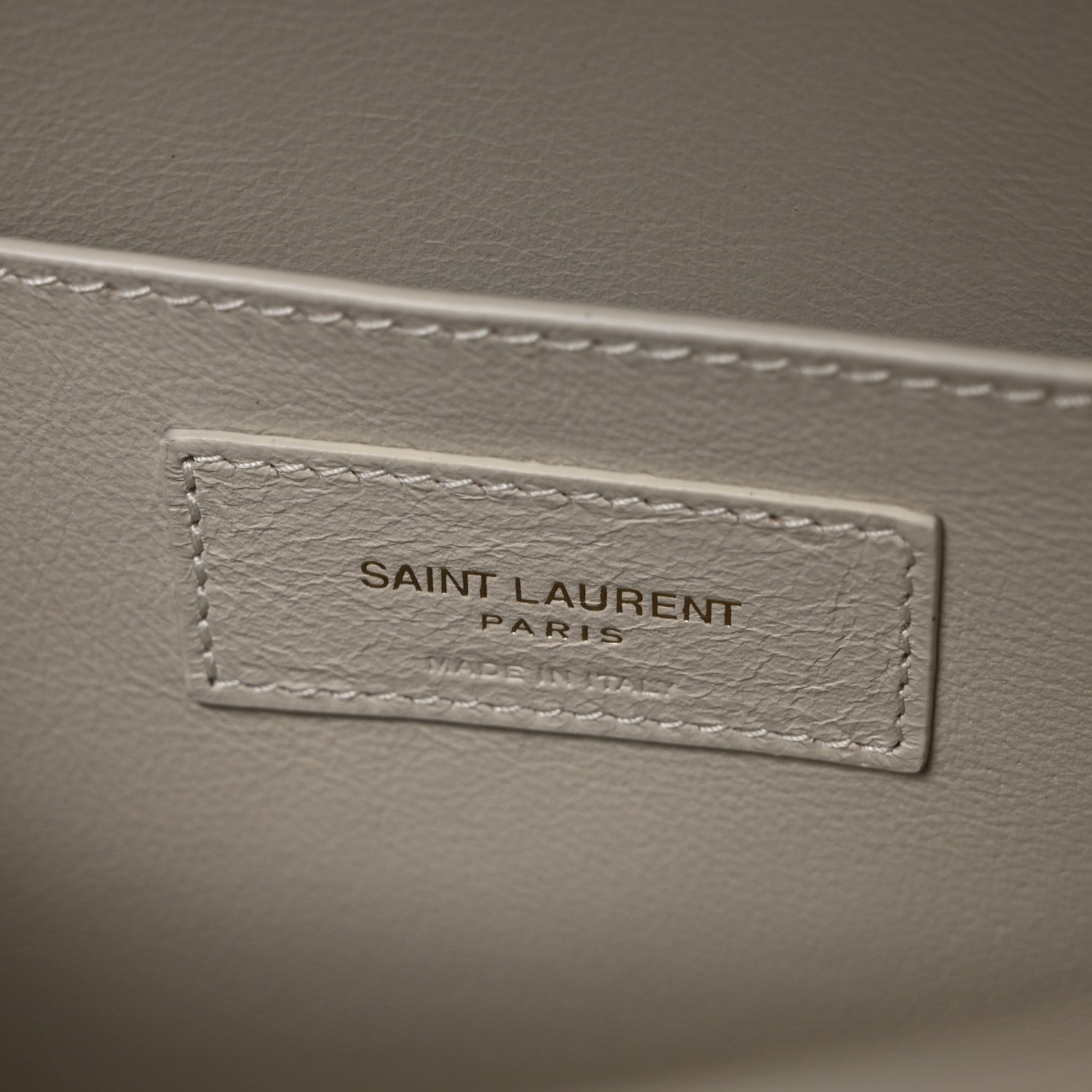 Saint Laurent Smooth Calfskin Small Manhattan Baguette  Crema Soft 6 of 10