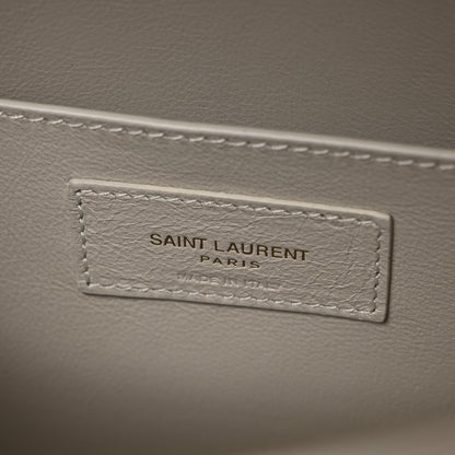 Saint Laurent Smooth Calfskin Small Manhattan Baguette  Crema Soft 6 of 10