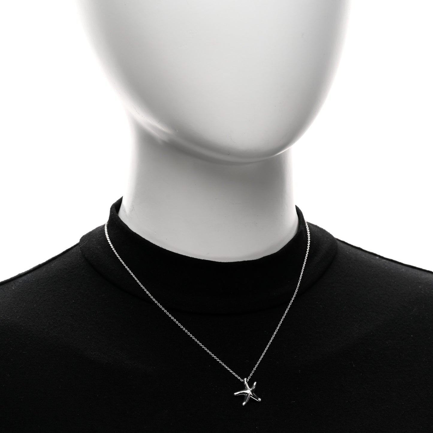 Sterling Silver 15mm Elsa Peretti Starfish Pendant Necklace
