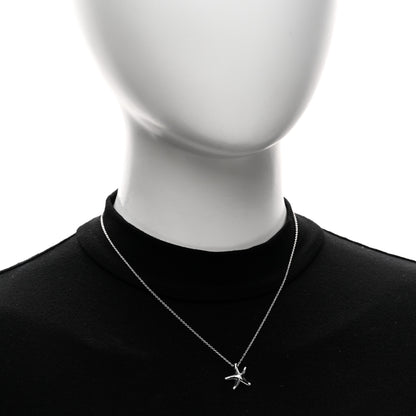 Tiffany Sterling Silver 15mm Elsa Peretti Starfish Pendant Necklace 2 of 5