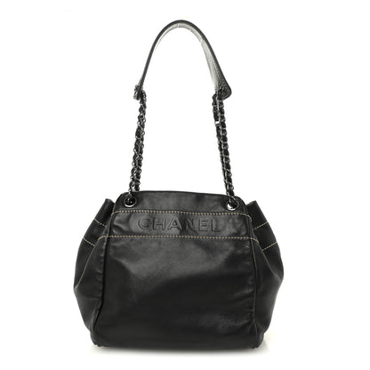 Chanel Lambskin Lax Accordion Shoulder Bag Black 1 of 11