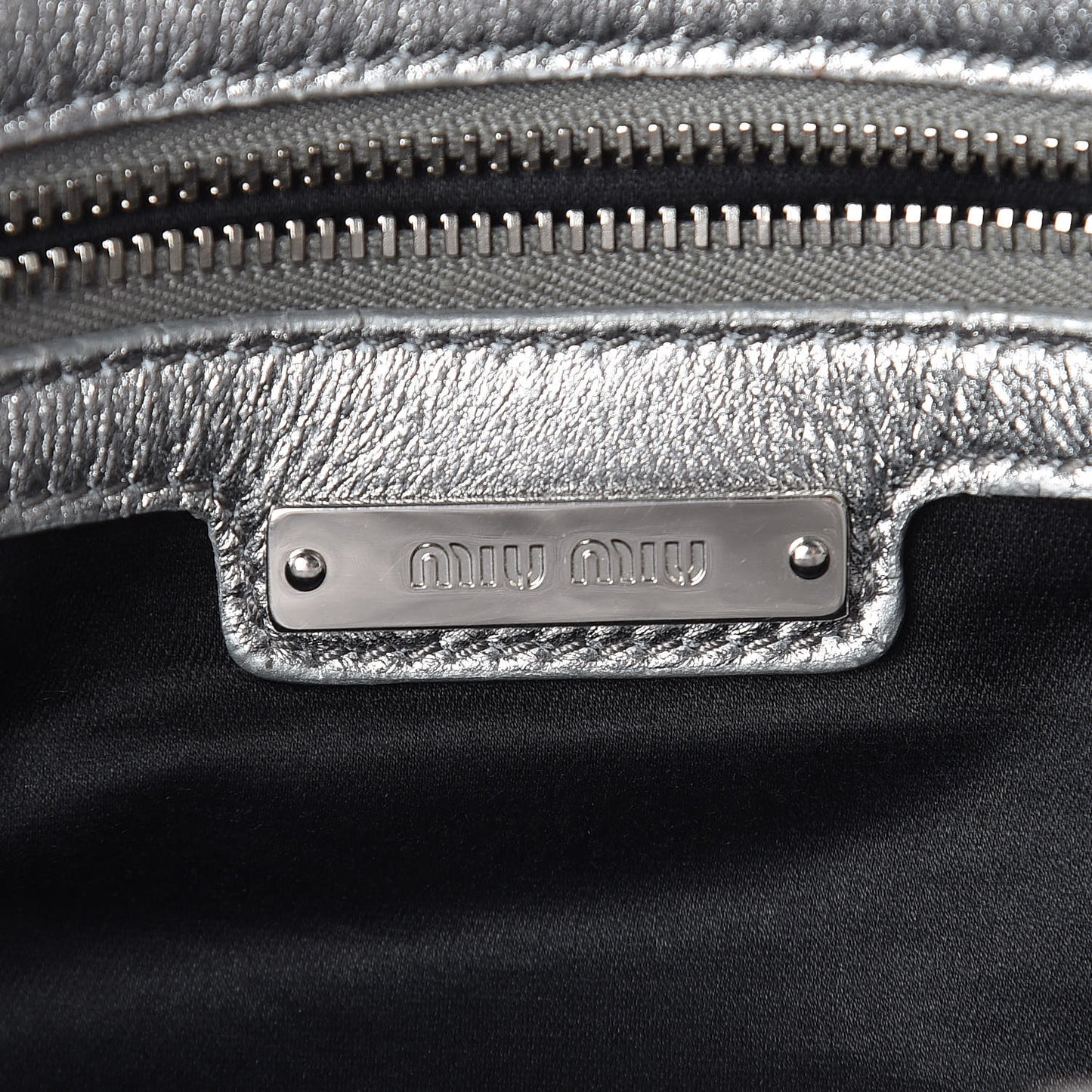 Metallic Nappa Matelasse Crystal Flap Clutch Cromo