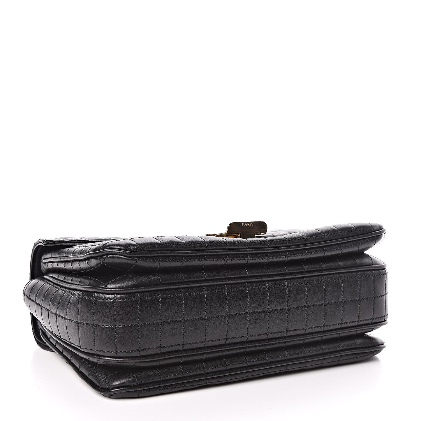 Calfskin Quilted Medium C Bag Black