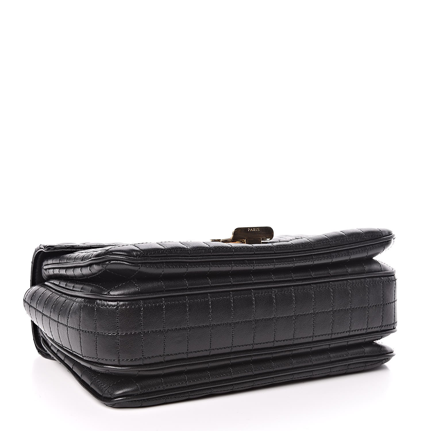 Celine Calfskin Quilted Medium C Bag Black 4 of 9