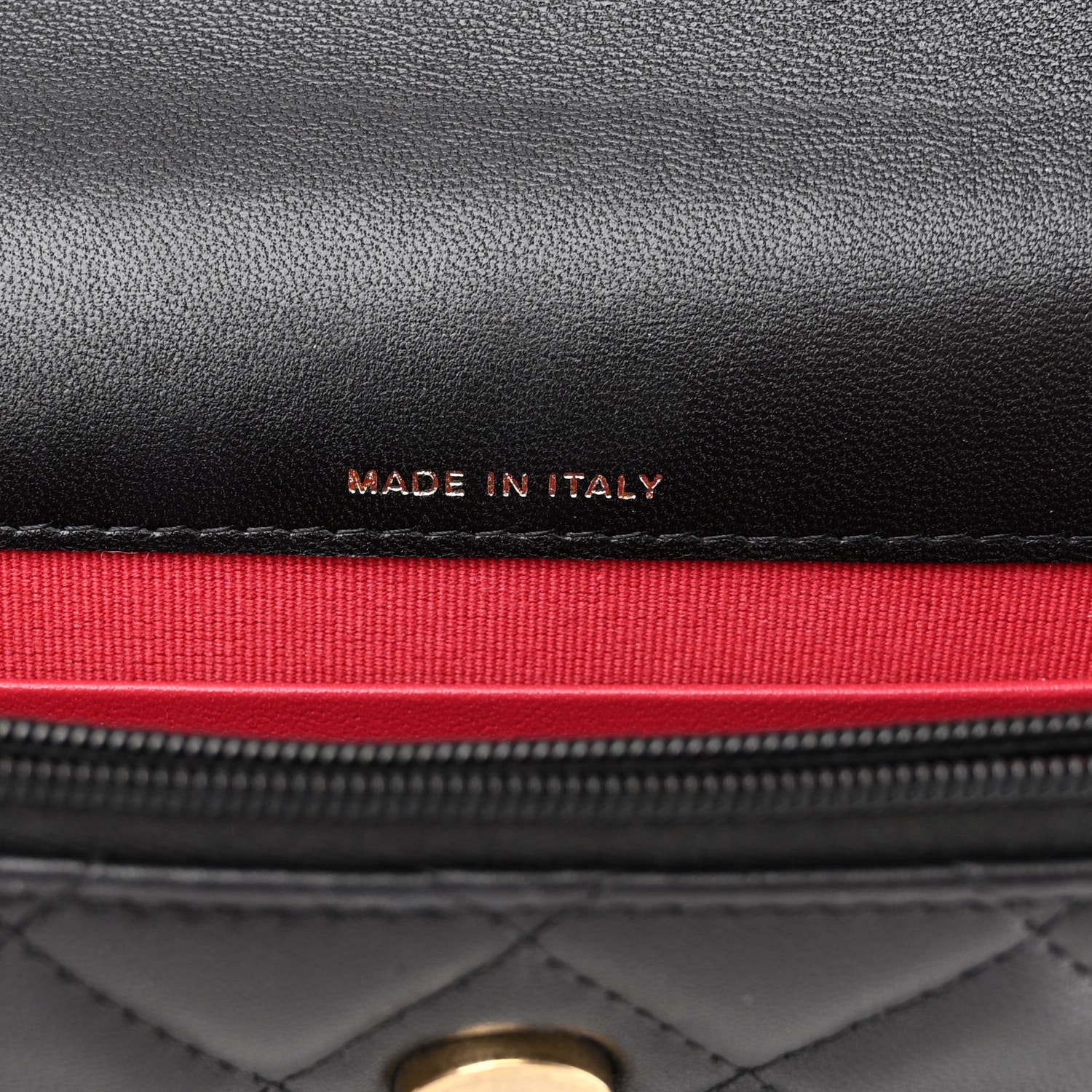 Chanel Lambskin Quilted Sweet Camellia Flap Phone Holder With Chain Black 7 of 11