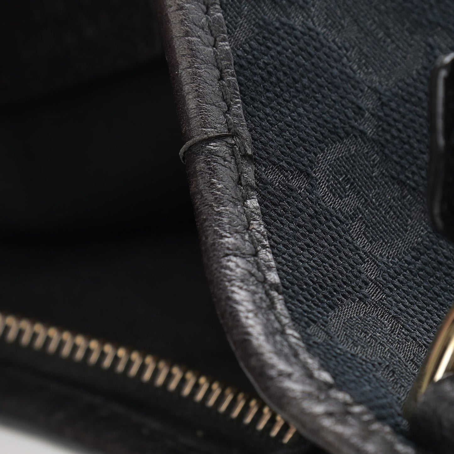 Monogram Medium Abbey D Ring Hobo Black