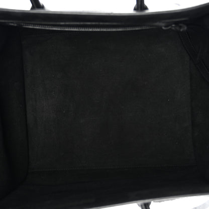 Celine Supple Calfskin Medium Phantom Luggage Black 5 of 15