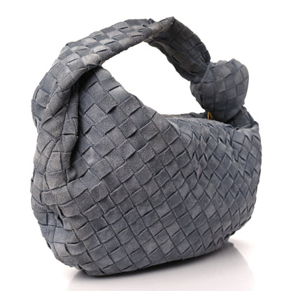Bottega Veneta Suede Calfskin Intrecciato Teen Jodie Hobo Thunder 3 of 9