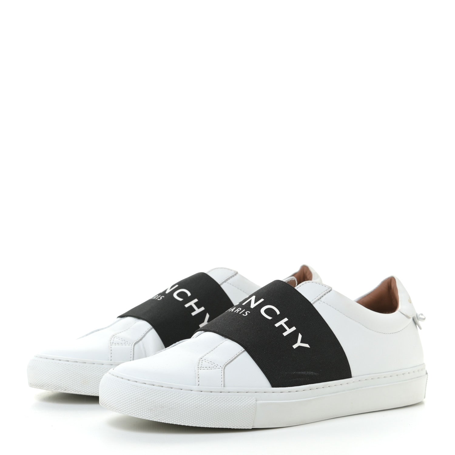 Givenchy Calfskin Band Logo Womens Urban Street Sneakers 39.5 White Black 2 of 13