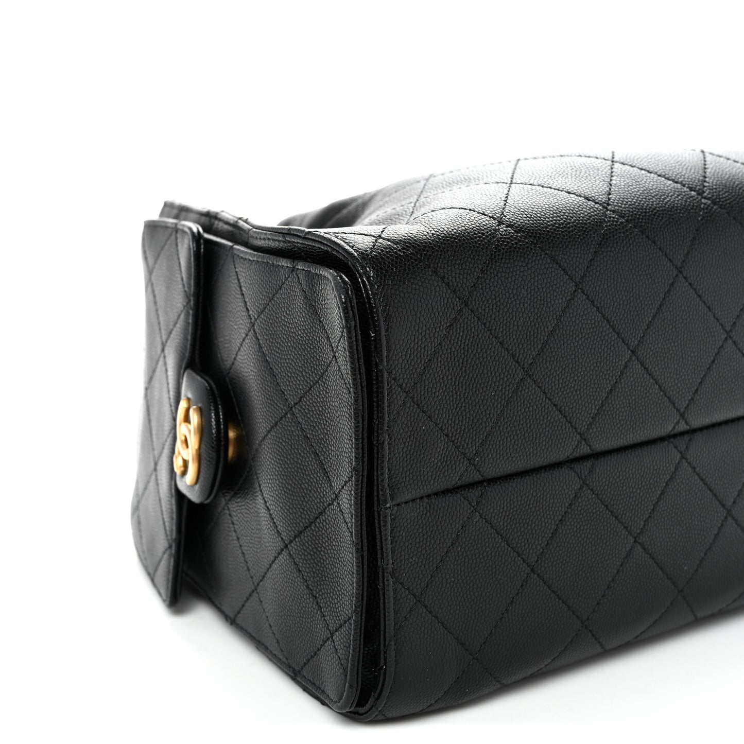 Caviar Quilted Small Chanel 25 Handbag Black