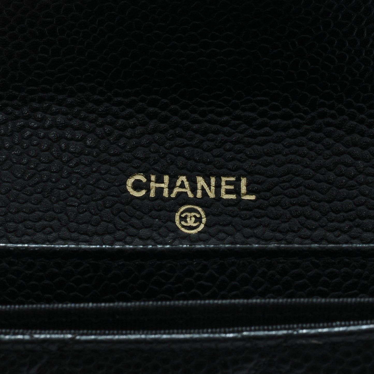 Caviar Small Compact Wallet Black