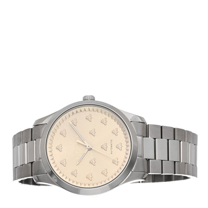 Gucci Stainless Steel 42mm Bee Automatic Watch Champagne 2 of 4