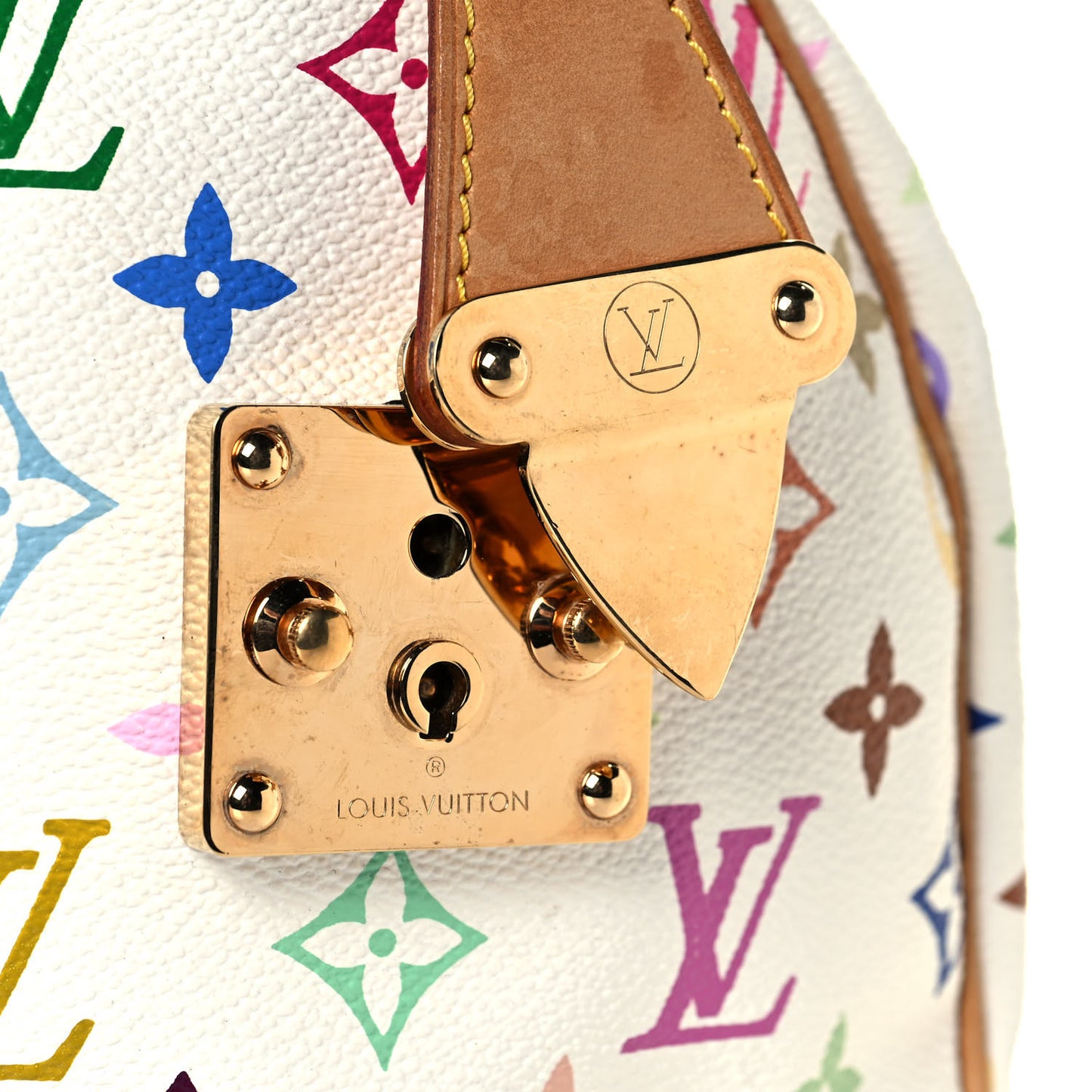 Monogram Multicolor Speedy 30 White