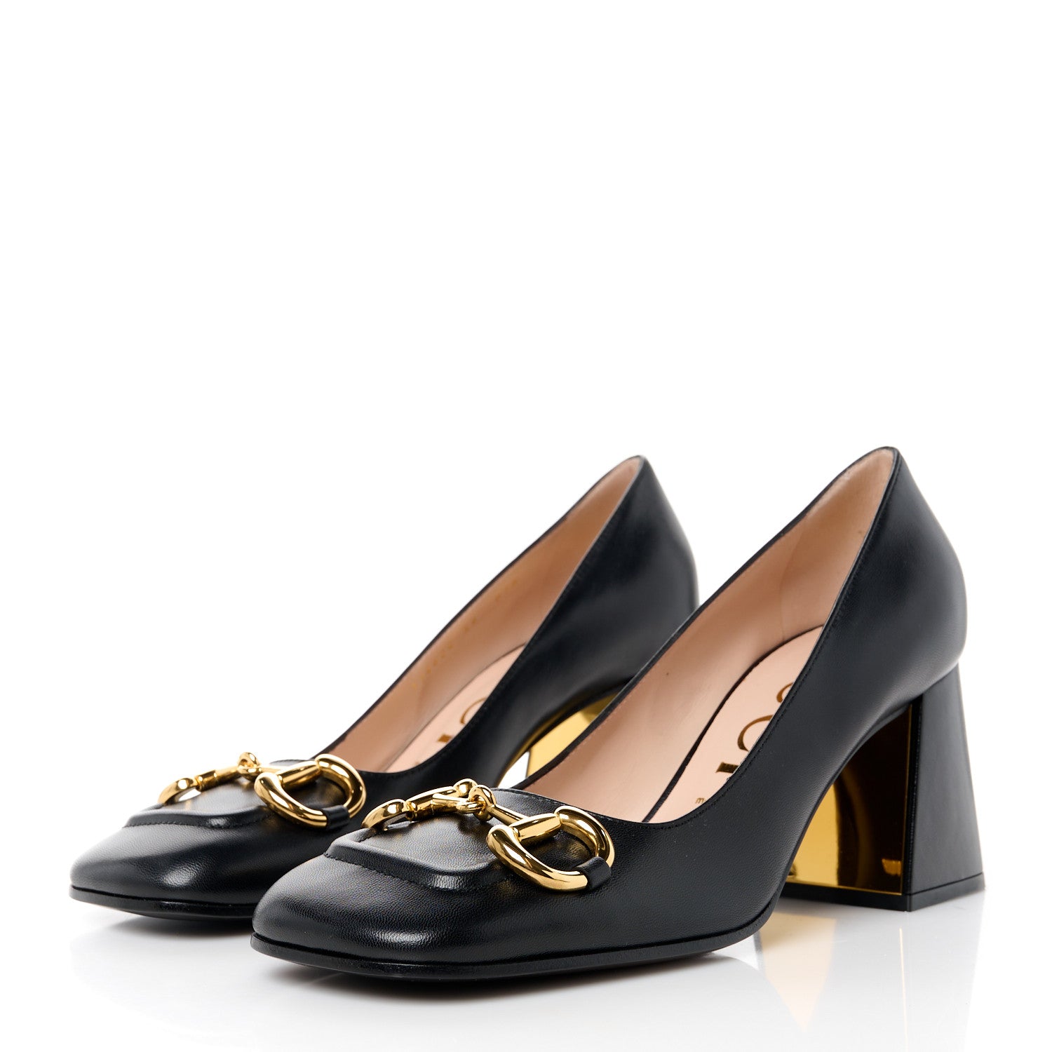 Gucci Malaga Kid Horsebit 75mm Pumps 39 Black 3 of 10