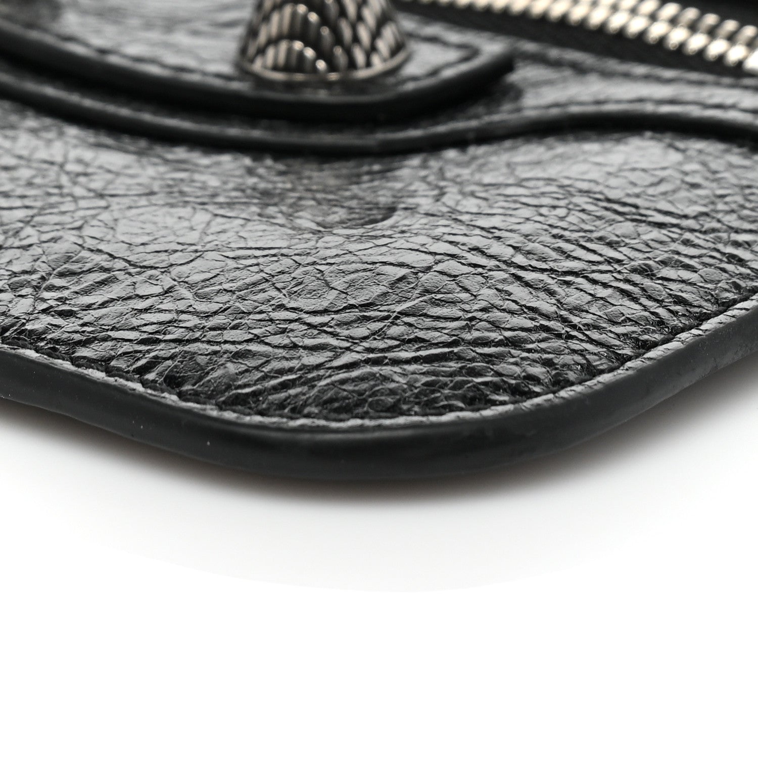 Balenciaga Agneau Le Cagole Clip On Card Mirror Black 9 of 9