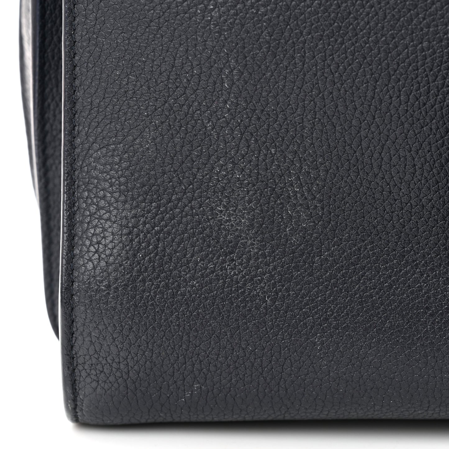 Grained Calfskin Small Supple Sac De Jour Navy