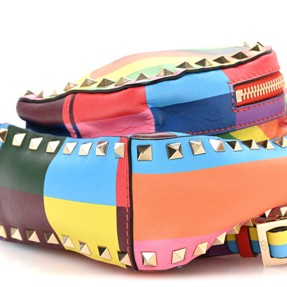 Valentino Garavani Calfskin 1973 Mini Rockstud Backpack Multicolor 9 of 10