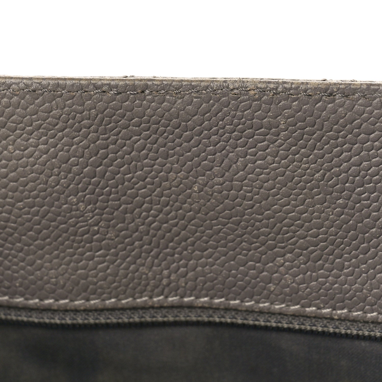 Chanel Caviar Quilted Grand Shopping Tote GST Light Grey 13 of 16