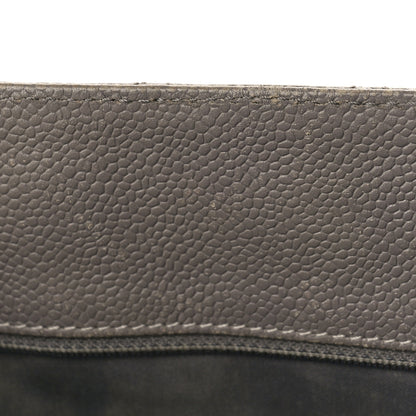 Chanel Caviar Quilted Grand Shopping Tote GST Light Grey 13 of 16