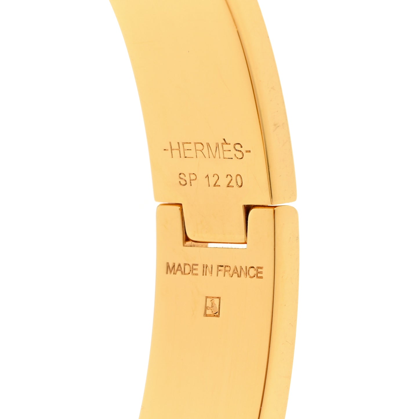 Enamel Narrow Clic Clac H Bracelet PM Black