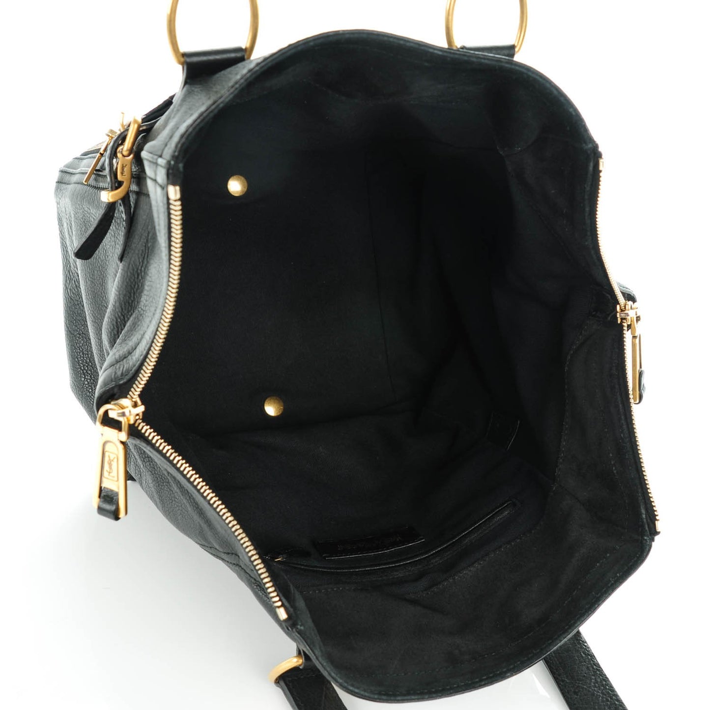 Calfskin Small Downtown Tote Black