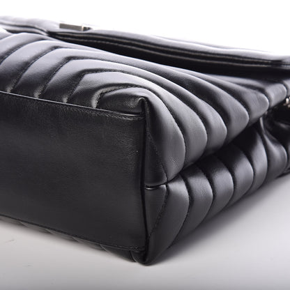 Saint Laurent Calfskin Y Quilted Monogram Medium Loulou Chain Satchel Black 6 of 9
