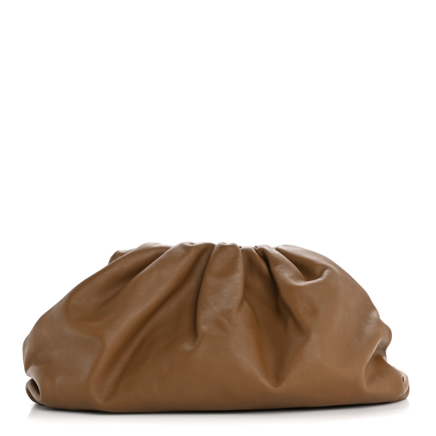 Smooth Butter Calf The Pouch Oversized Clutch Cammello