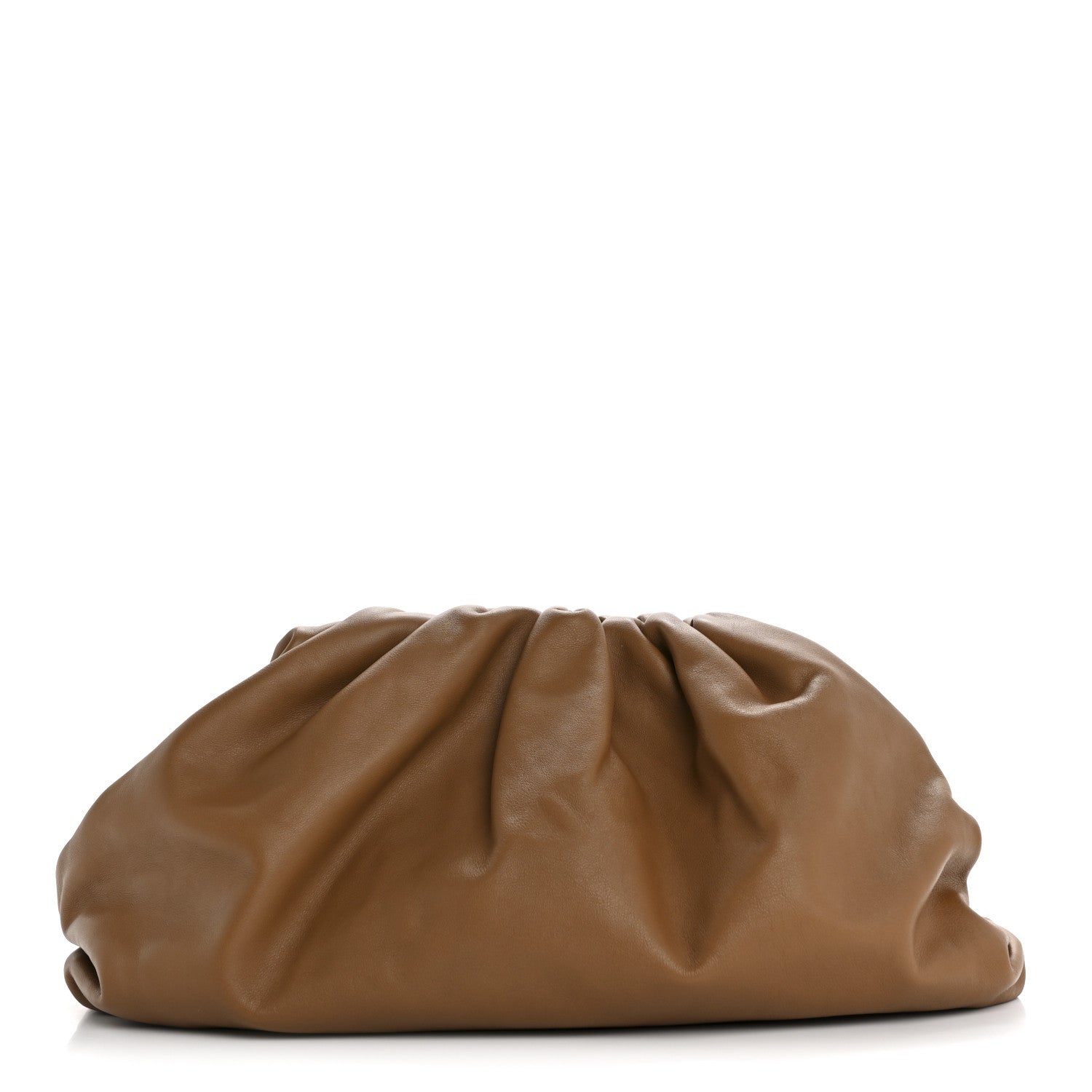 Bottega Veneta Smooth Butter Calf The Pouch Oversized Clutch Cammello 1 of 11