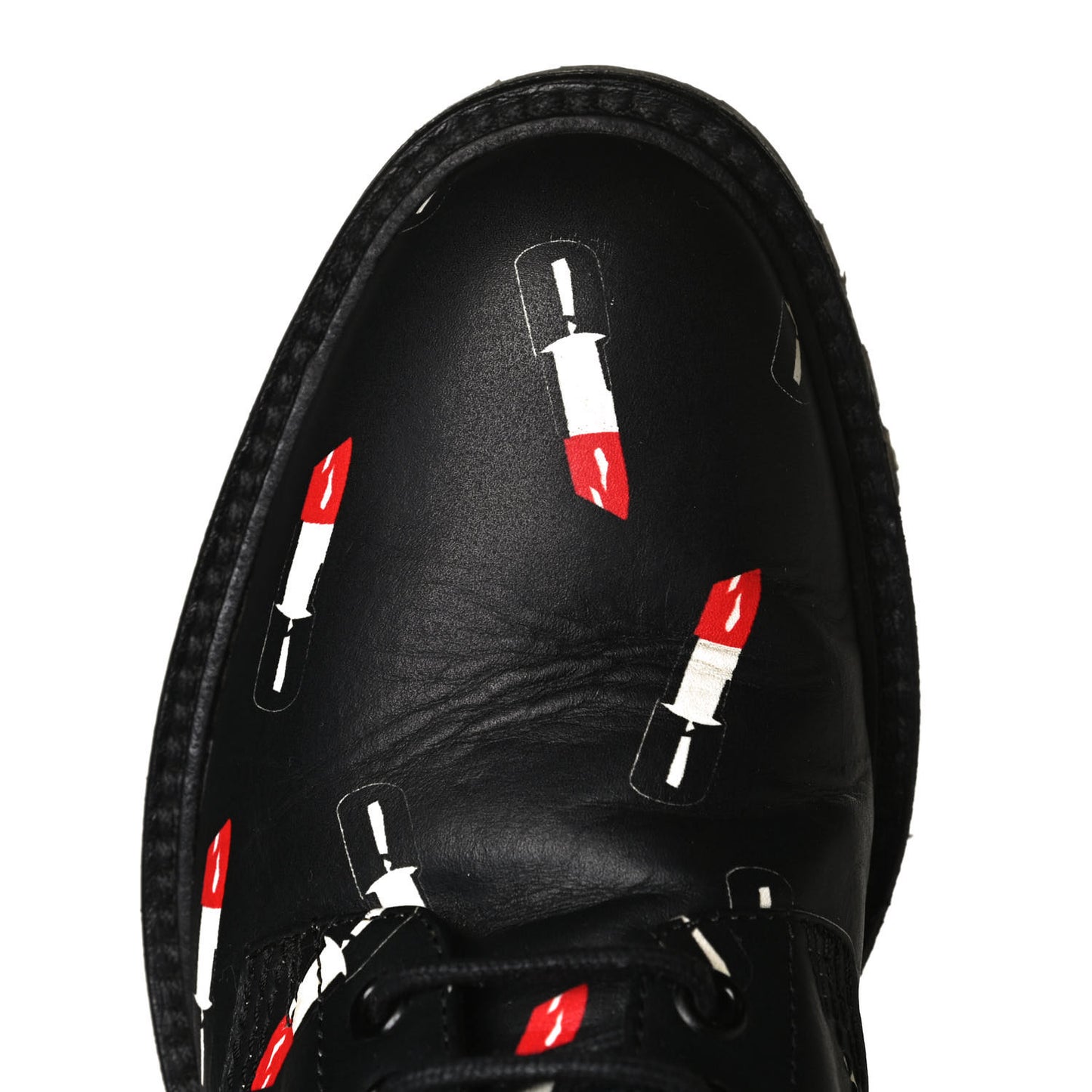 Smooth Calfskin Rangers Boots 37 Black Red