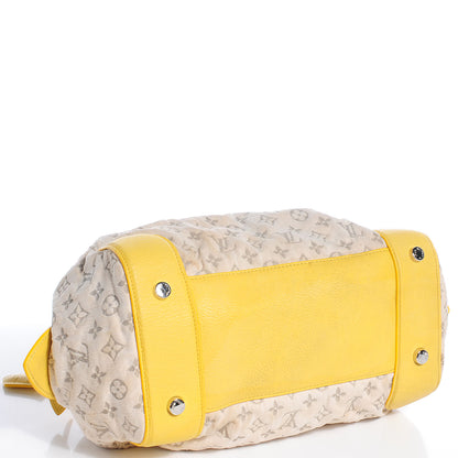Louis Vuitton Monogram Denim Speedy Round Yellow 4 of 7
