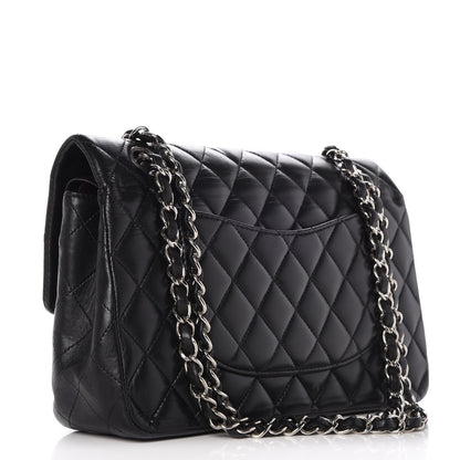 Chanel Lambskin Quilted Medium Double Flap Black 4 of 10