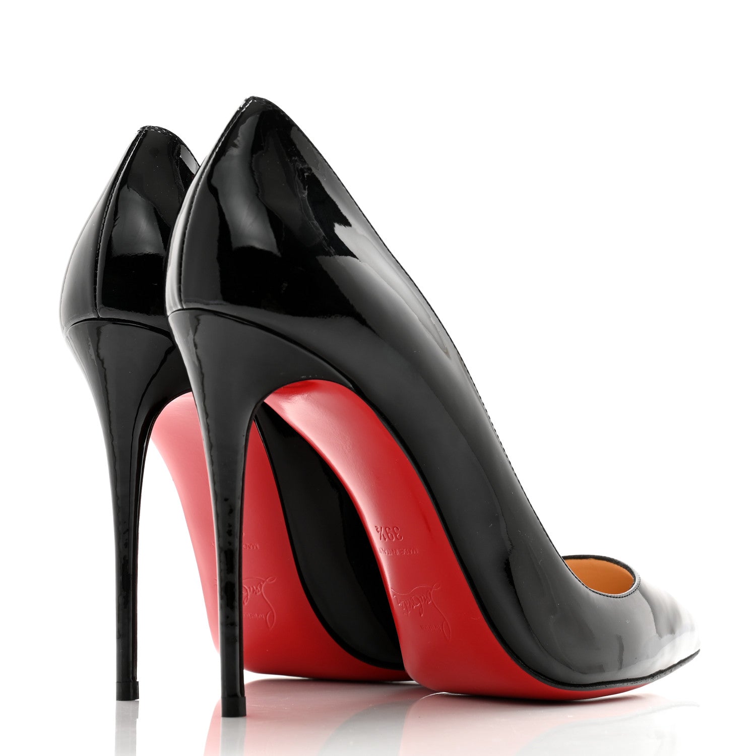 Christian Louboutin Patent Pigalle Follies 100 Pumps 39.5 Black 4 of 8