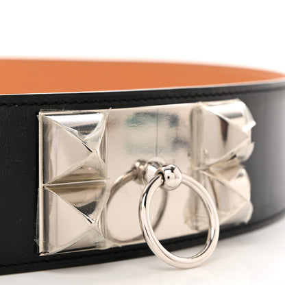 Hermes Box Collier De Chien CDC Belt 90 36 Black 4 of 8