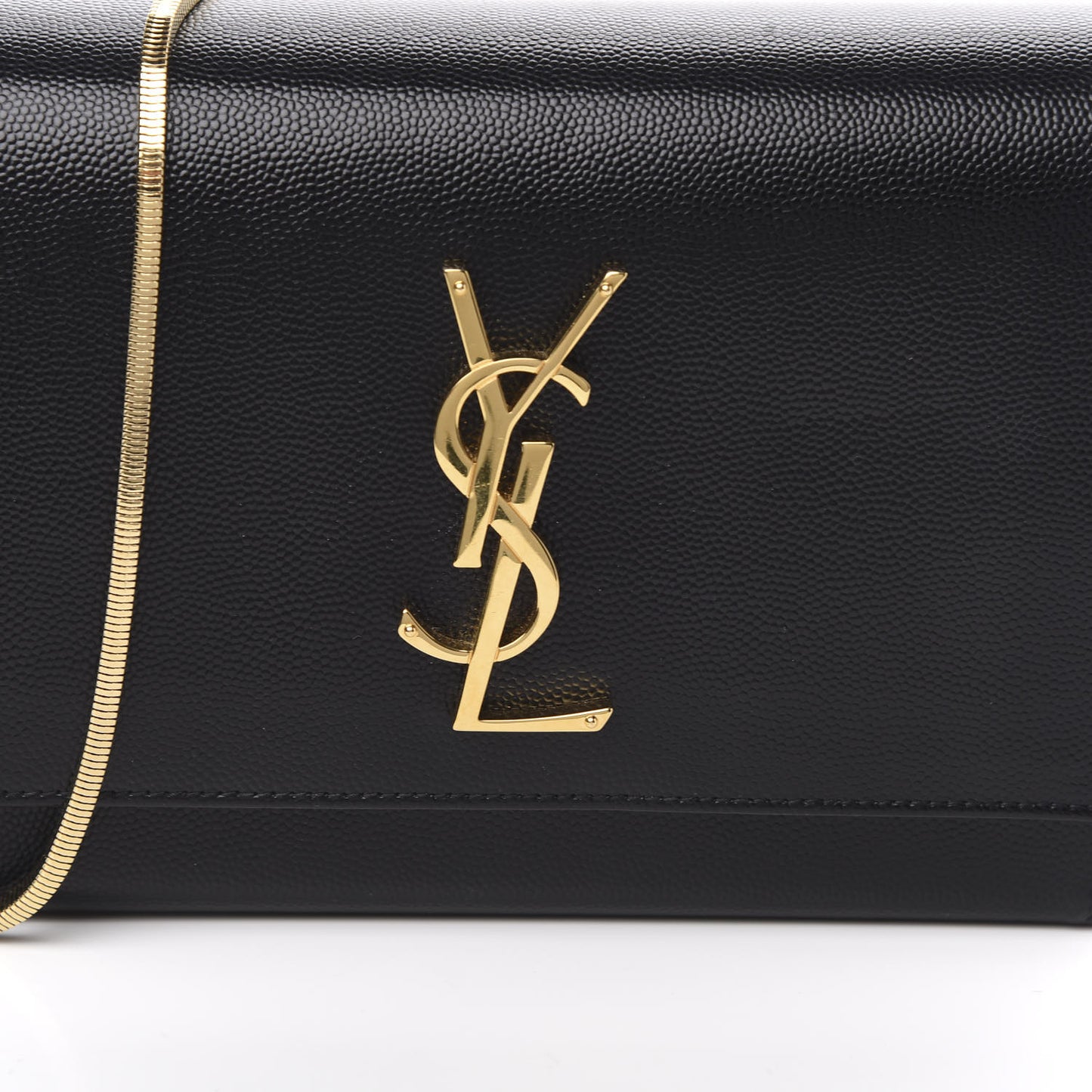 Grain De Poudre Monogram Small Kate Slide Chain Crossbody Box Bag Black