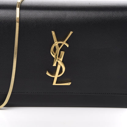 Saint Laurent Grain De Poudre Monogram Small Kate Slide Chain Crossbody Box Bag Black 10 of 10