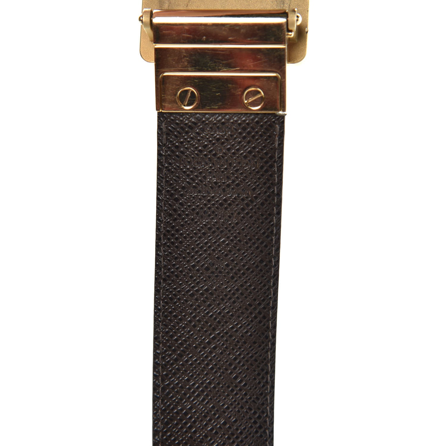 Louis Vuitton Damier Ebene 35mm Inventeur Reversible Belt 95 38 6 of 8