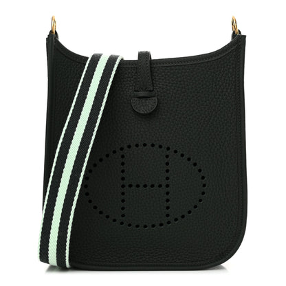 Hermes Taurillon Clemence Amazone Evelyne TPM Vert Fonce Vert Fizz 1 of 10