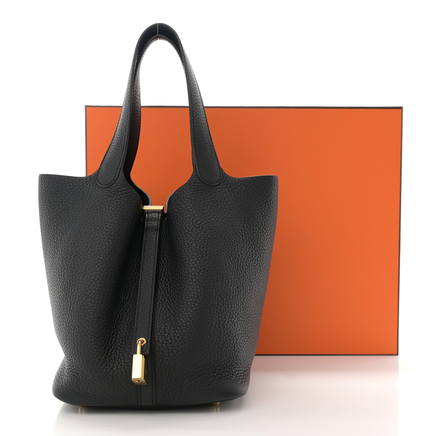 Hermes Taurillon Clemence Picotin Lock 22 MM Black 11 of 11
