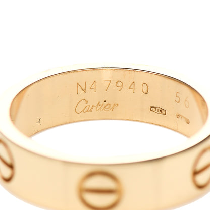 Cartier 18K Yellow Gold 5.5mm LOVE Ring 56 7.5 4 of 6