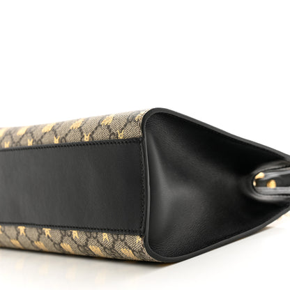 Gucci GG Supreme Monogram Bees Small Padlock Tote Beige Oro Black 10 of 10