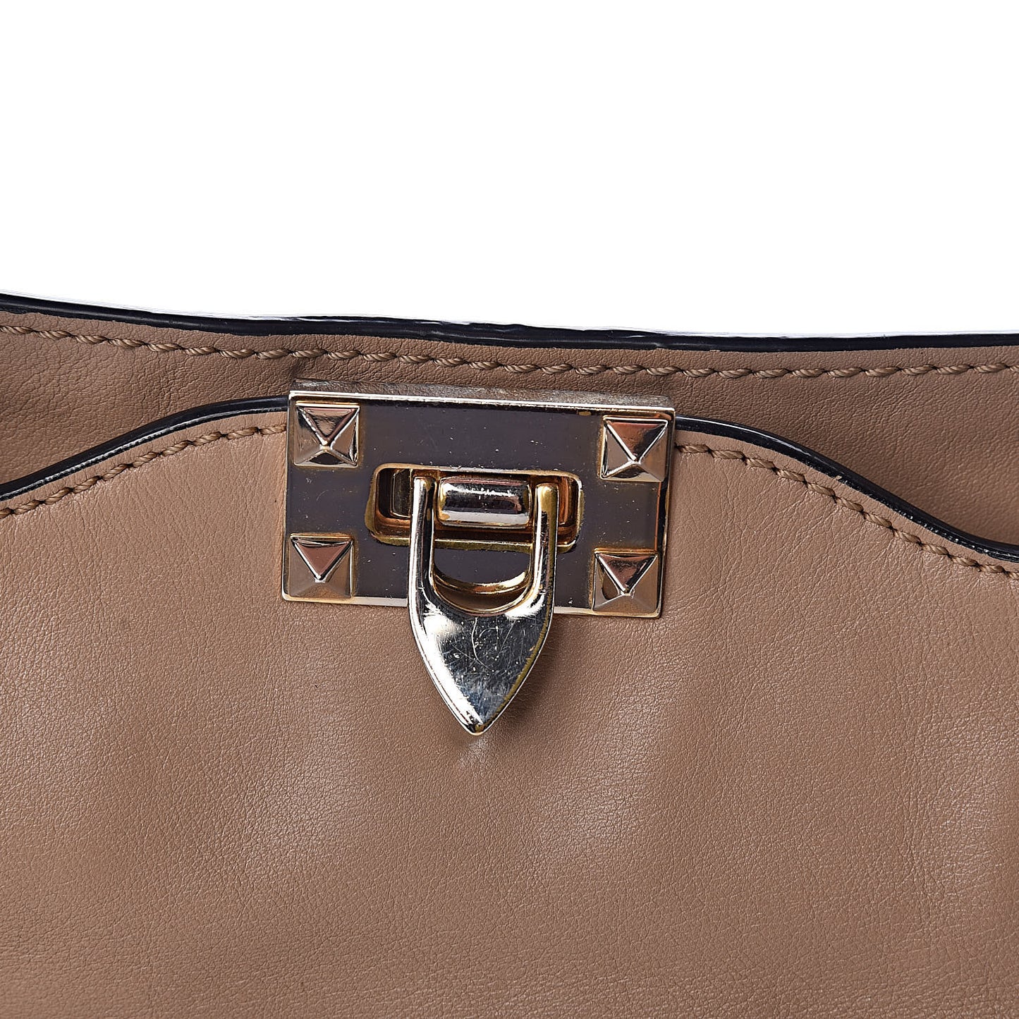 Vitello Medium Rockstud Tote Alpaca