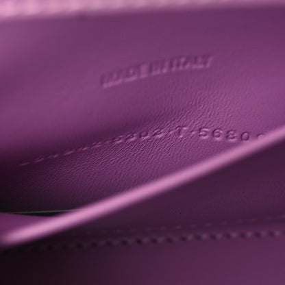 Balenciaga Shiny Box Calfskin Tonal B Hourglass Stretch Sling Shoulder Bag Lilac 8 of 10