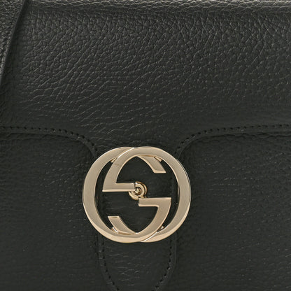 Gucci Dollar Calfskin Small Interlocking G Shoulder Bag Black 8 of 10